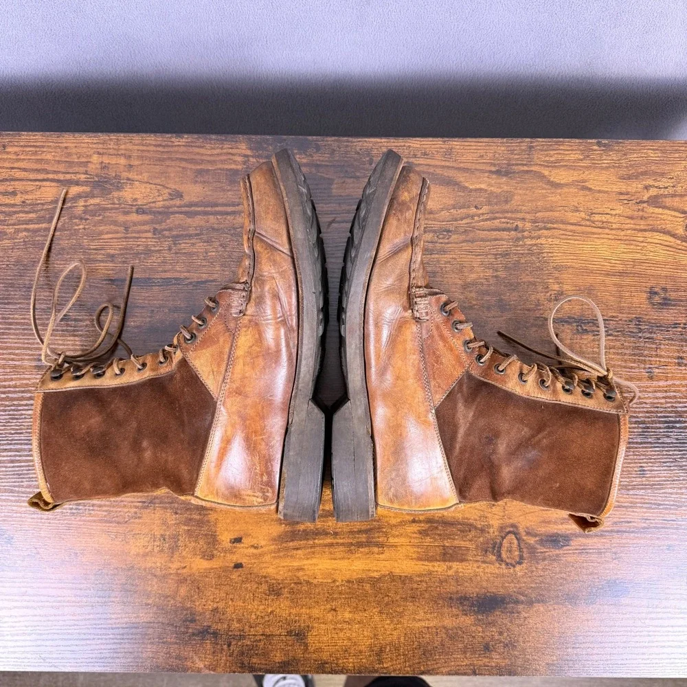 Vintage Ralph Lauren Made in Italy Leather Men's Boots Hunting Ranger Size 12?
